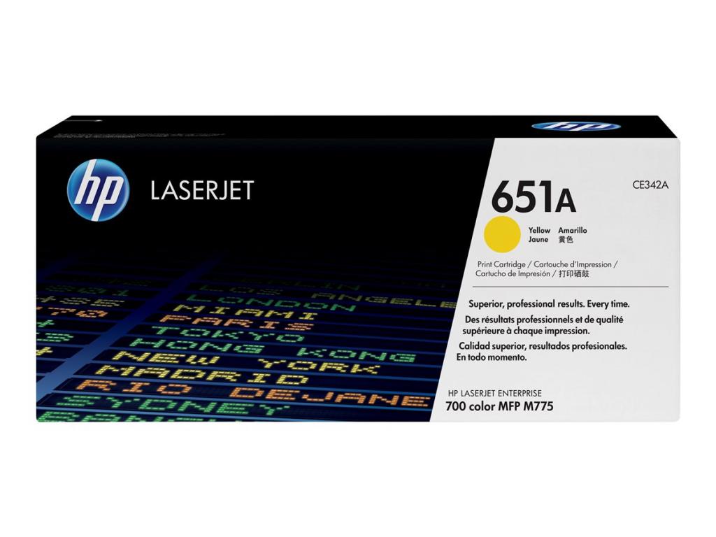 Тонер за лазерен принтер HP 651A original Toner cartridge CE342A yellow standard capacityна ниска цена с бърза доставка - BestPC.BG