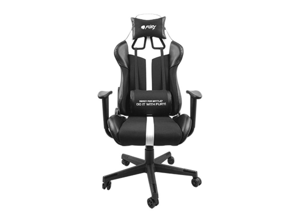 Геймърски стол Fury Gaming chair, Avenger XL, Бялна ниска цена с бърза доставка - BestPC.BG