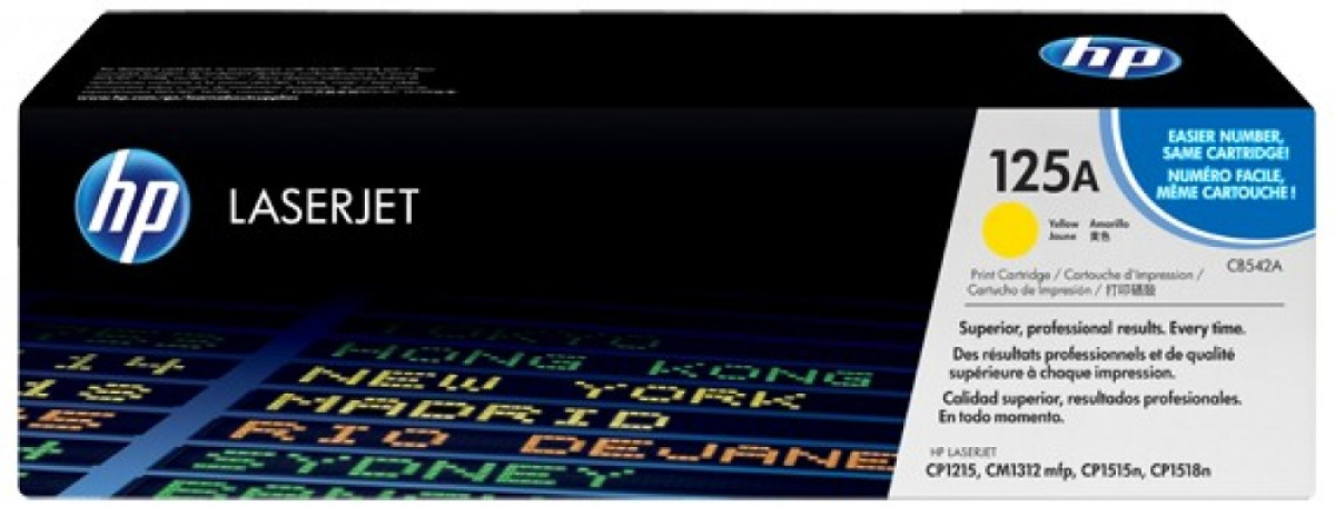 Тонер за лазерен принтер HP 125A Colour LaserJet original toner cartridge yellow standard capacity 1.400на ниска цена с бърза доставка - BestPC.BG