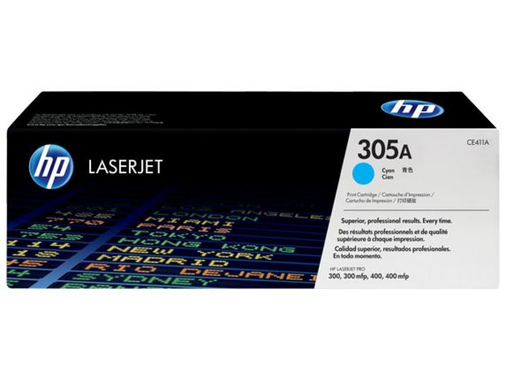 Тонер за лазерен принтер HP 305A original LaserJet Toner cartridge CE411A cyan standard capacity 2.600 pages 1-packна ниска цена с бърза доставка - BestPC.BG