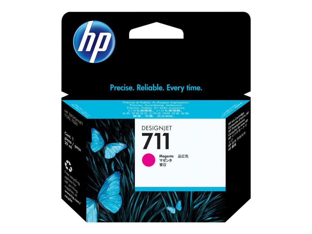 Касета с мастило HP 711 original Ink cartridge CZ131A magenta standard capacity 29ml 1-packна ниска цена с бърза доставка - BestPC.BG