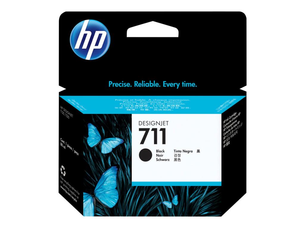 Касета с мастило HP 711 original Ink cartridge CZ133A black high capacity 80ml 1-packна ниска цена с бърза доставка - BestPC.BG