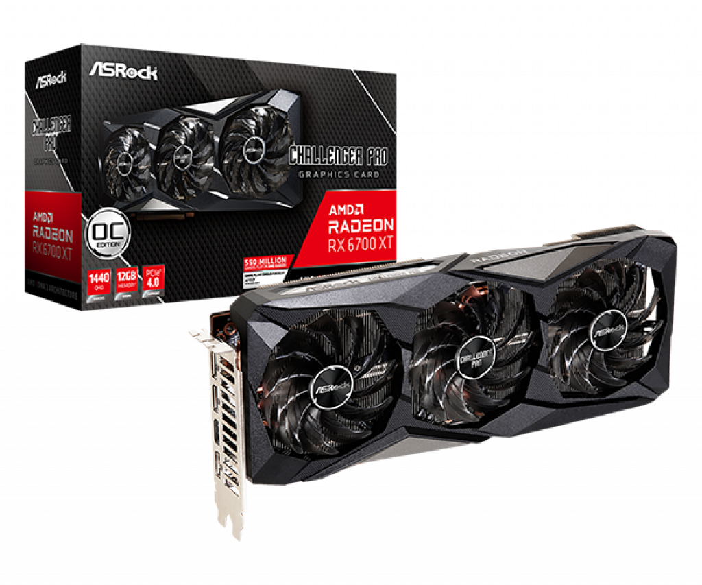 Видеокарта Asrock AMD Radeon RX6700XT Challenger Pro 12G OC, GDDR6 192 bitна ниска цена с бърза доставка - BestPC.BG