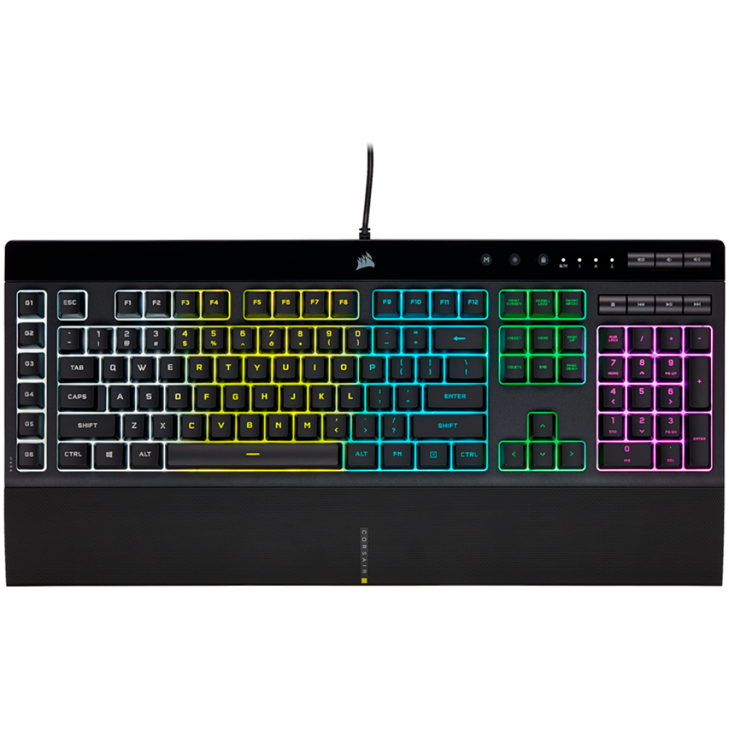 Клавиатура CORSAIR K55 RGB PRO Gaming Keyboard, Backlit Zoned RGB LED, Rubberdomeна ниска цена с бърза доставка - BestPC.BG