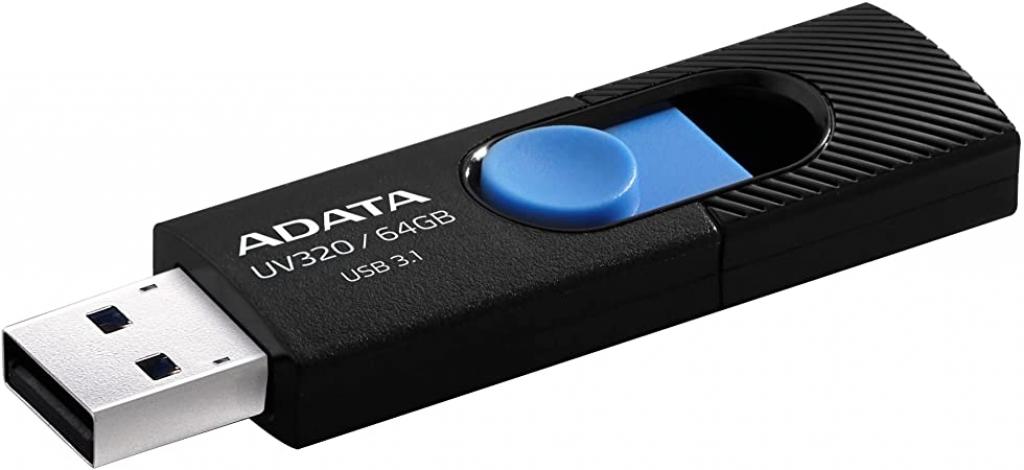 64GB USB UV320 ADATA BLACKна ниска цена с бърза доставка - BestPC.BG
