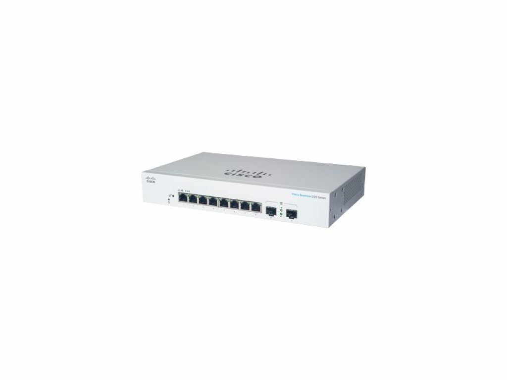 Комутатор/Суич CISCO Business Switching CBS220 Smart 8-port Gigabit 2x1G SFP uplink externalна ниска цена с бърза доставка - BestPC.BG