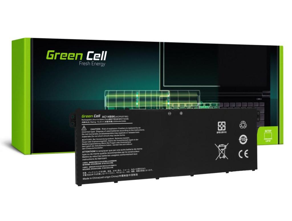 Батерия за лаптоп GREEN CELL, ACER AC14B3K AC14B8K Aspire 5 A515 A51на ниска цена с бърза доставка - BestPC.BG