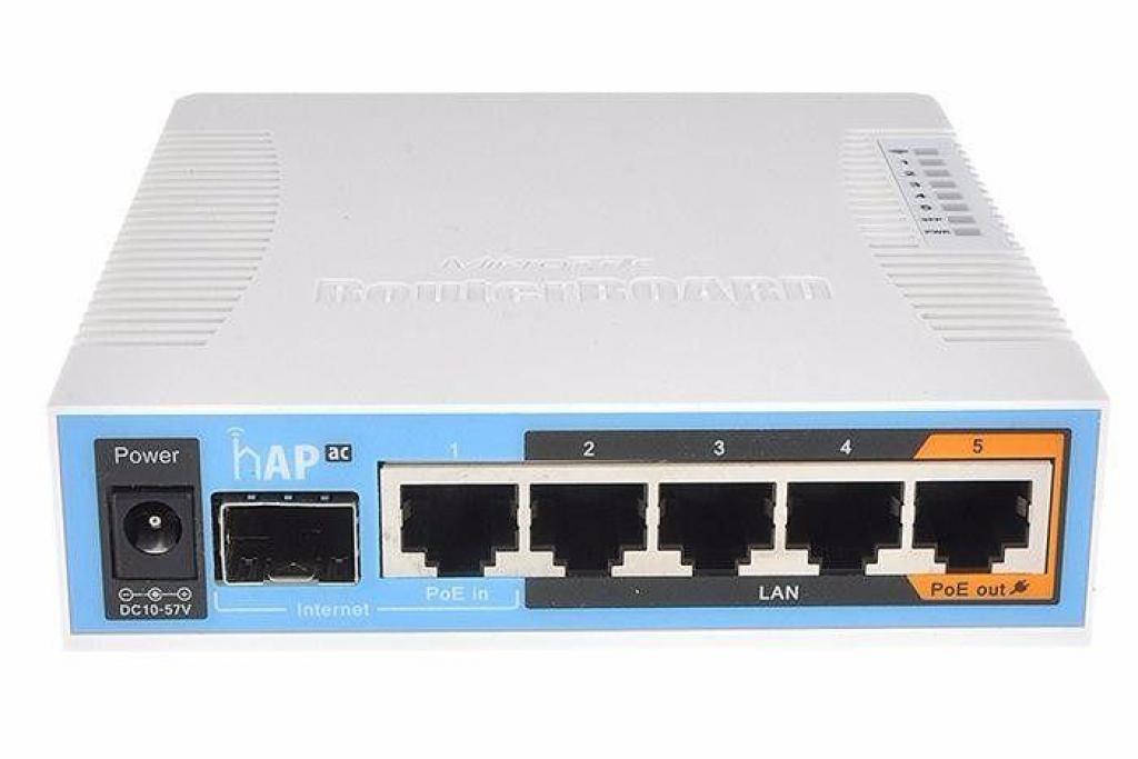 Точка за достъп Безжичен Access Point MikroTik hAP AC RB962UiGS-5HacT2HnTна ниска цена с бърза доставка - BestPC.BG