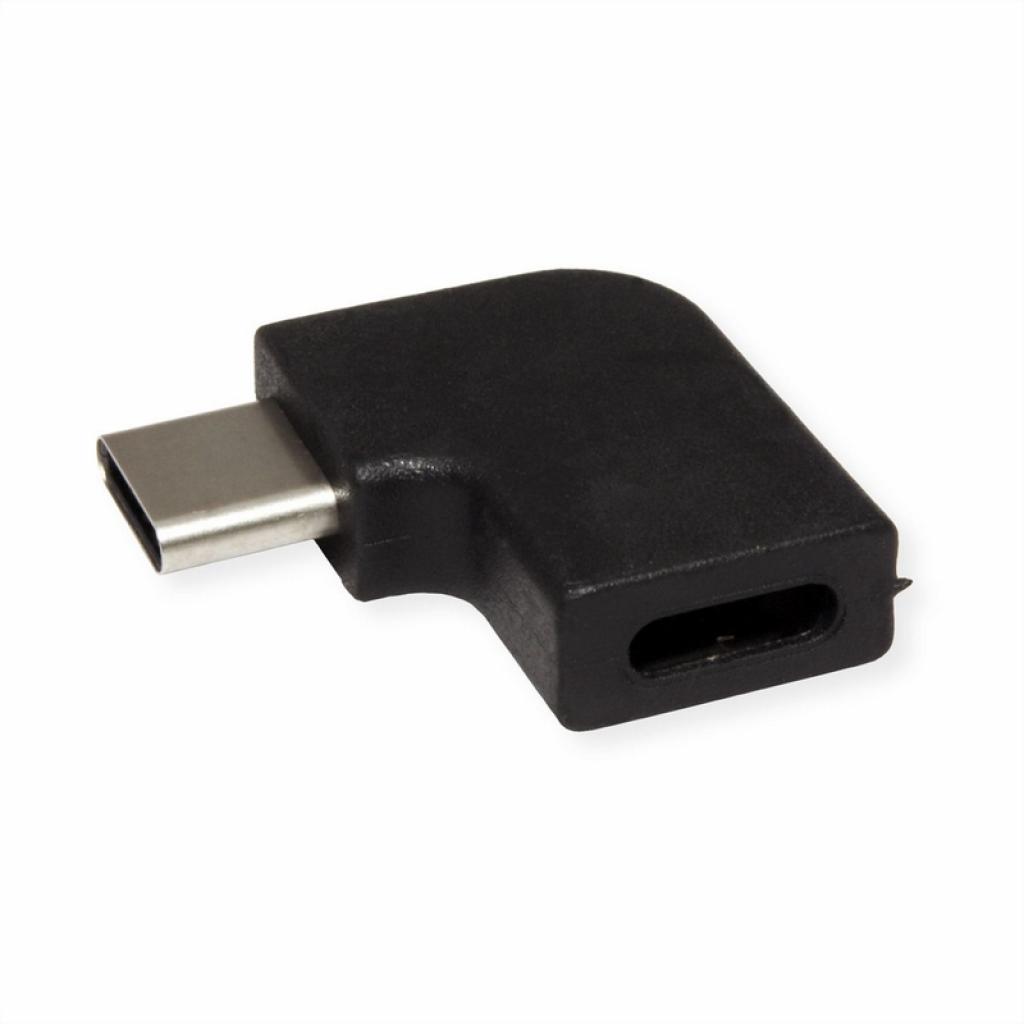 VALUE 12.99.2996 :: USB 3.2 Gen 2 адаптер, Type C - C, M-F, 90° ъгъл, черенна ниска цена с бърза доставка - BestPC.BG