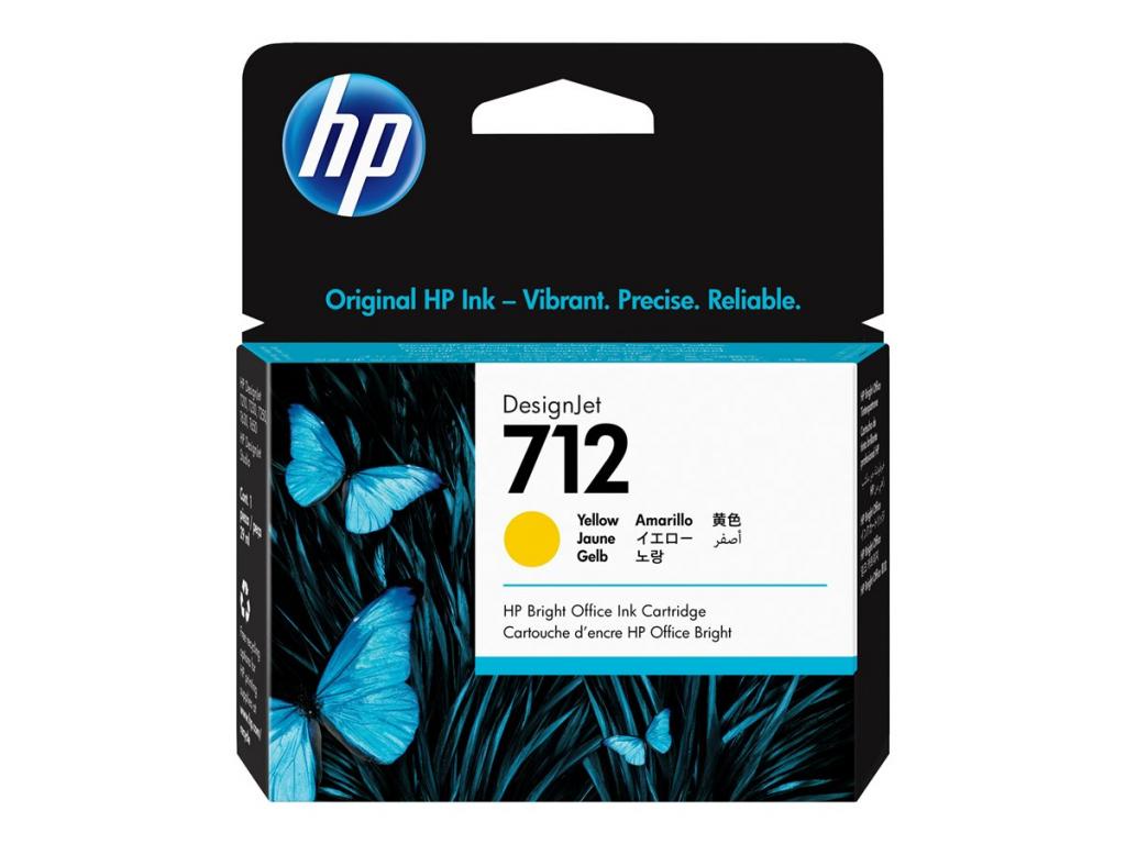 Касета с мастило HP 712 29-ml Yellow DesignJet Ink Cartridgeна ниска цена с бърза доставка - BestPC.BG