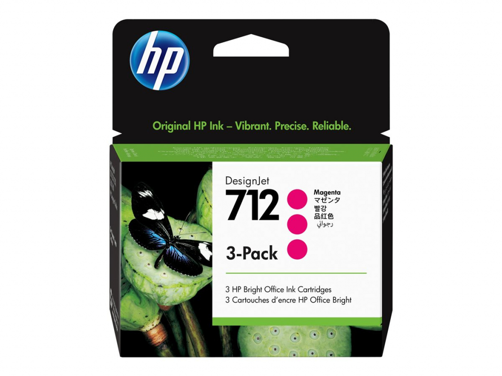 Касета с мастило HP 712 3-Pack 29-ml Magenta DesignJet Ink Cartridgeна ниска цена с бърза доставка - BestPC.BG