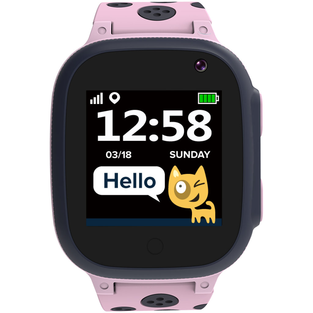 Смарт часовник Kids smartwatch, 1.44 inch colorful screen, GPS function, Nano SIM card, 32+32MB, розовна ниска цена с бърза доставка - BestPC.BG