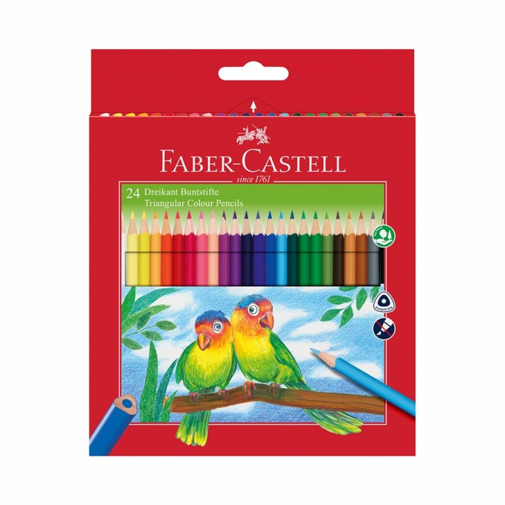 Faber-Castell Цветни моливи Eco, 24 цвята, с включена острилкана ниска цена с бърза доставка - BestPC.BG