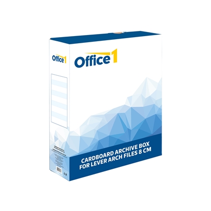 Office 1 Архивна кутия, за класьор, 325 х 300 х 80 mm, микровелпапена ниска цена с бърза доставка - BestPC.BG