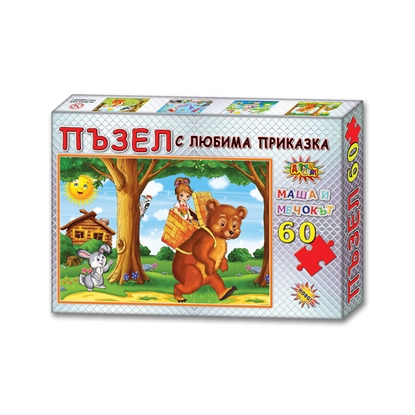Пъзел с приказка Маша и Мечока, 60 частина ниска цена с бърза доставка - BestPC.BG