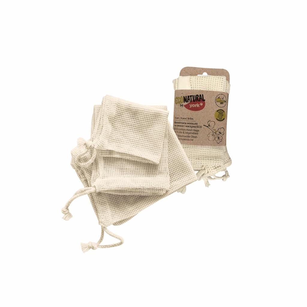 Почистващ продукт York Торба за плодове и зеленчуци Eco Natural, 3 брояна ниска цена с бърза доставка - BestPC.BG