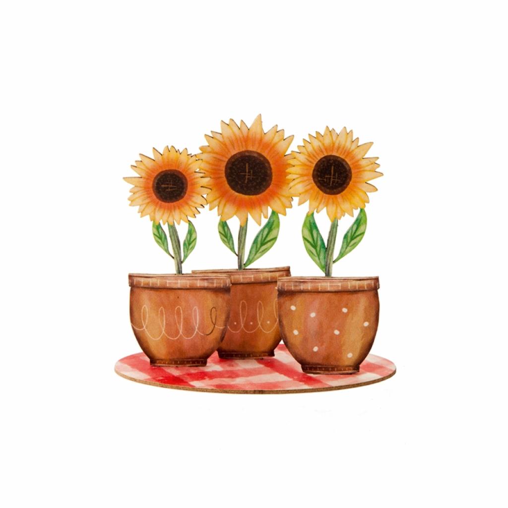 Продукт Gespaensterwald 3D картичка, слънчогледи, дървенана ниска цена с бърза доставка - BestPC.BG