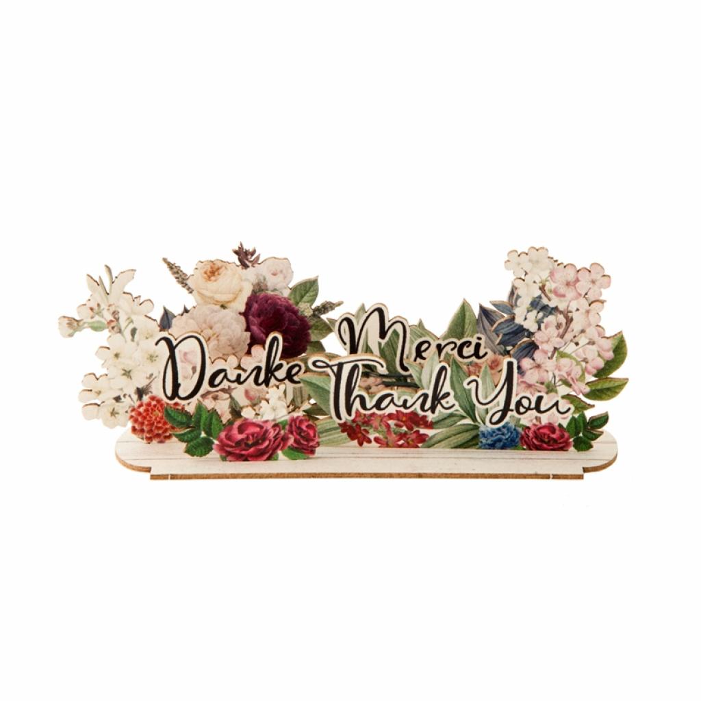 Продукт Gespaensterwald 3D картичка, Thank you, Danke, Merci, дървенана ниска цена с бърза доставка - BestPC.BG