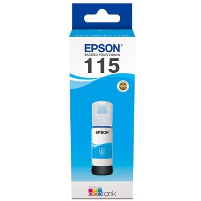 Касета с мастило EPSON 1LB 115 EcoTank Cyan ink bottleна ниска цена с бърза доставка - BestPC.BG