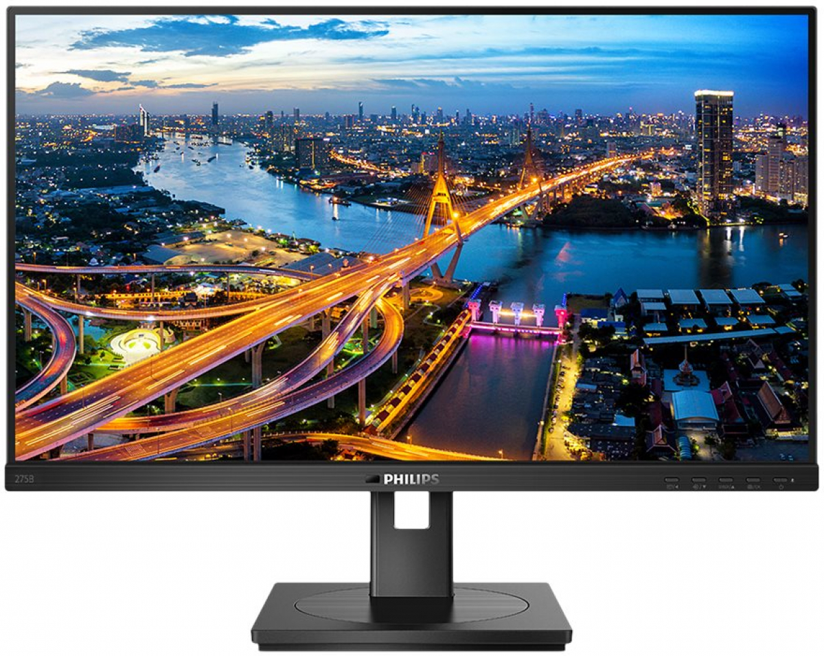 Монитор Philips 275B1/00 27" 2560 x 1440, LED, IPS, 4ms, 75Hz, 1x HDMI 1.4, 1x DP 1.2на ниска цена с бърза доставка - BestPC.BG