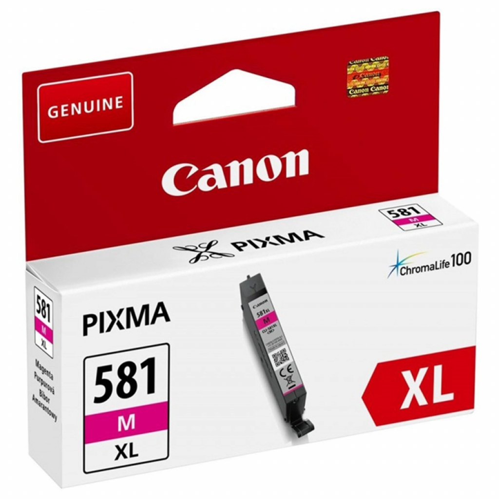 Касета с мастило Canon Патрон CLI-581XL Magentaна ниска цена с бърза доставка - BestPC.BG