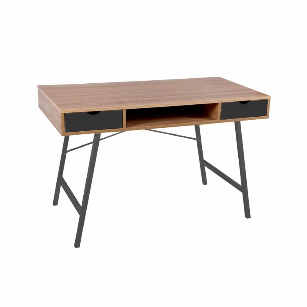 Бюро Работно RFG Shape A, 120 х 48 х 76 cm, меламин дъб, черен метална ниска цена с бърза доставка - BestPC.BG