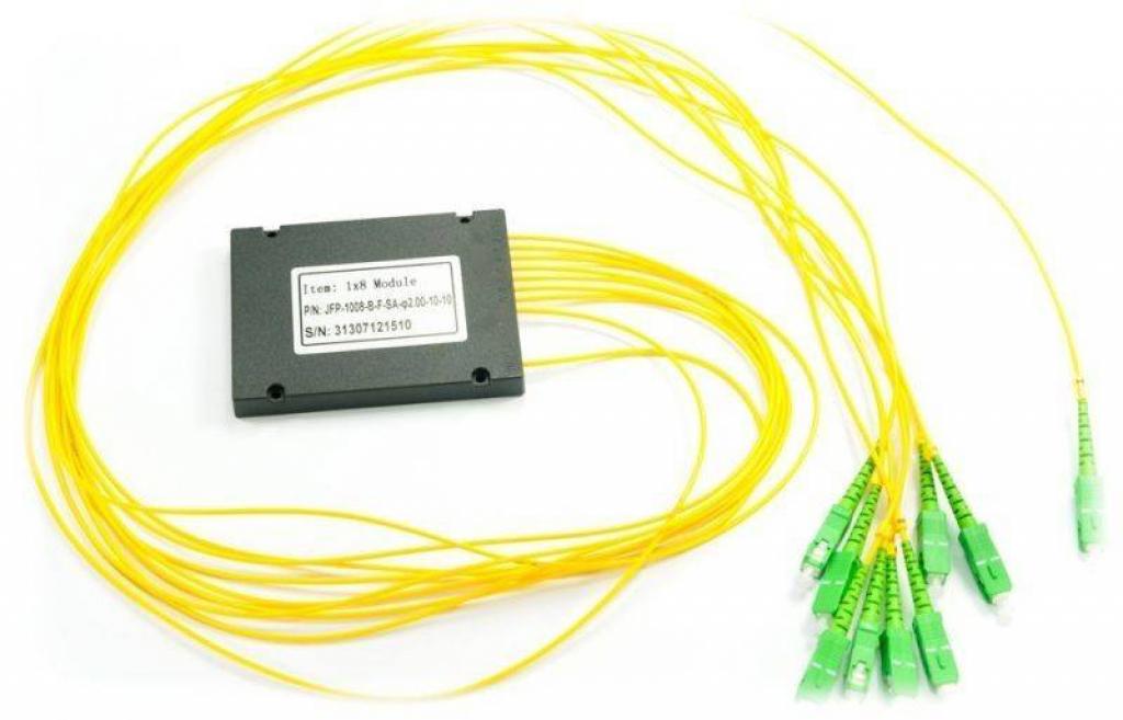 Оптичен PLC сплитер 1х8 с SC-APC конектори, кутияна ниска цена с бърза доставка - BestPC.BG