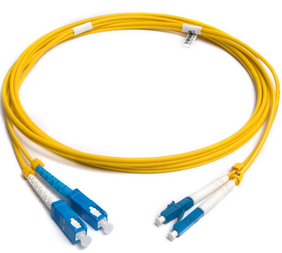 Оптична пач корда LC/UPC-SC/UPC Сингъл мод 9/125 дуплекс, 3 метрана ниска цена с бърза доставка - BestPC.BG