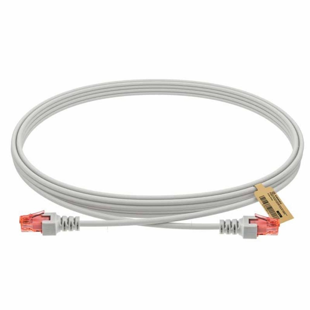 Пач корда, U/UTP, кат.6 LSZH CCA, сива, 3м.на ниска цена с бърза доставка - BestPC.BG