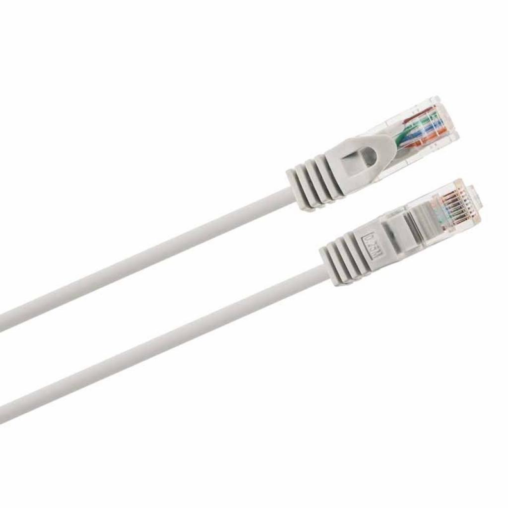 Пач корда, U/UTP, кат.5e LSZH CCA, сива, 1м.на ниска цена с бърза доставка - BestPC.BG