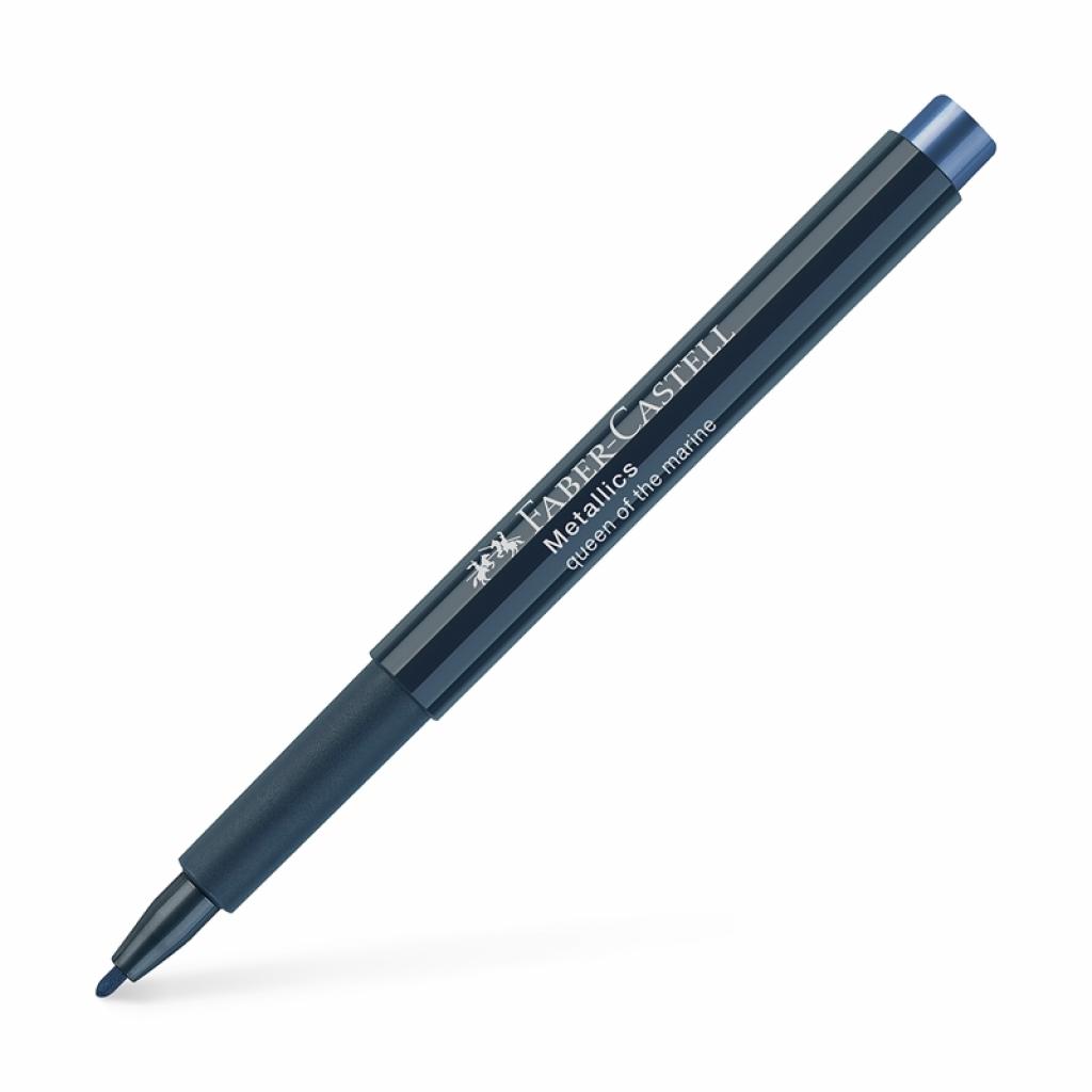 Faber-Castell Маркер, объл, 1.5 mm, металик, морскосинна ниска цена с бърза доставка - BestPC.BG
