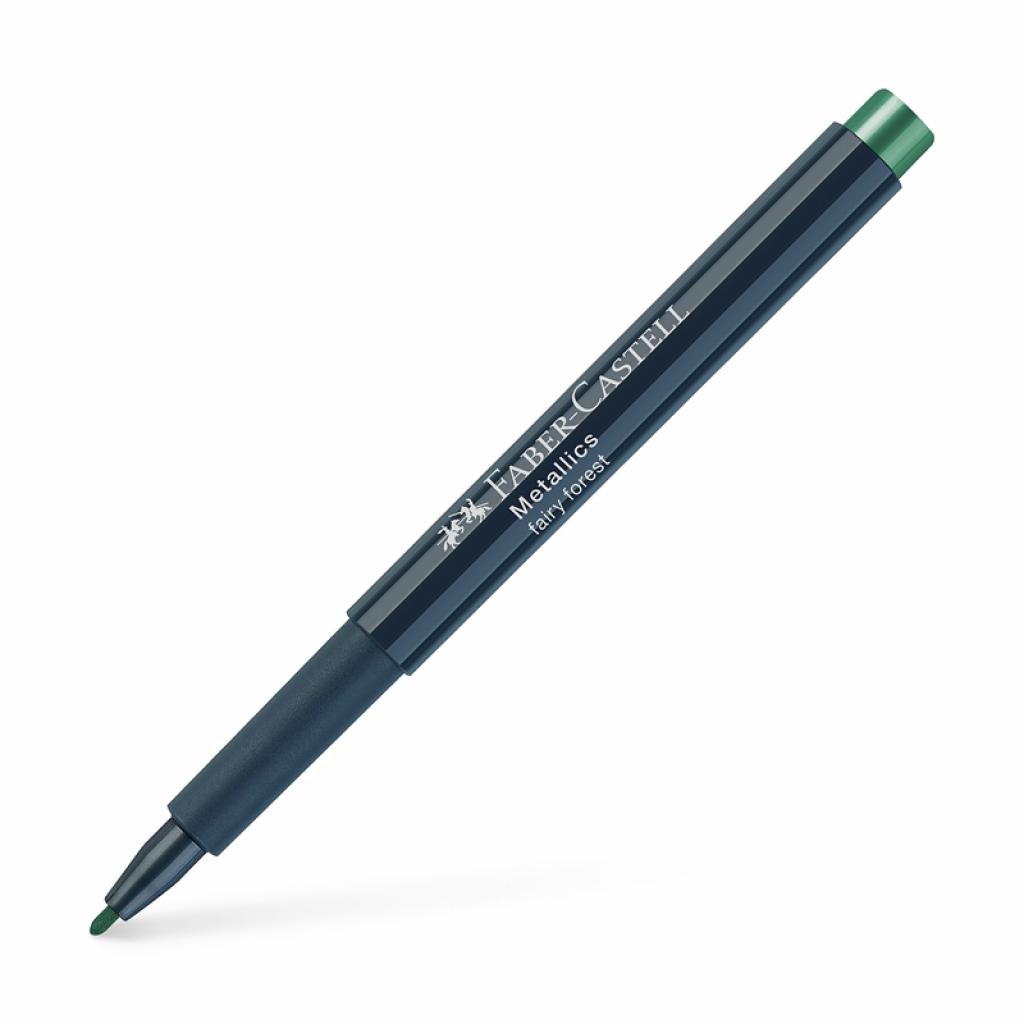 Faber-Castell Маркер, объл, 1.5 mm, металик, горскозеленна ниска цена с бърза доставка - BestPC.BG