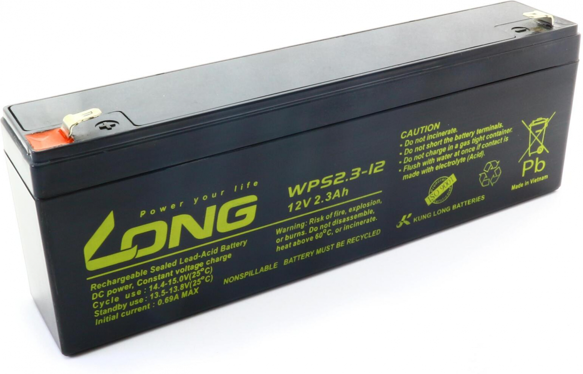 Aкумулаторна батерия Long WPS2.3-12, 12V, 2.3Ahна ниска цена с бърза доставка - BestPC.BG