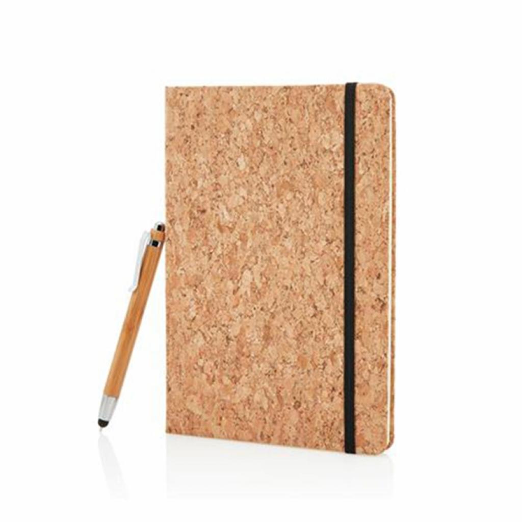 XD Тефтер, A5, корк, 80 листа, с включена бамбукова химикалкана ниска цена с бърза доставка - BestPC.BG