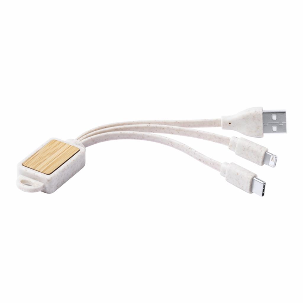 Korux Кабел 3 в 1 USB, Lightning, micro USB и USB type Cна ниска цена с бърза доставка - BestPC.BG
