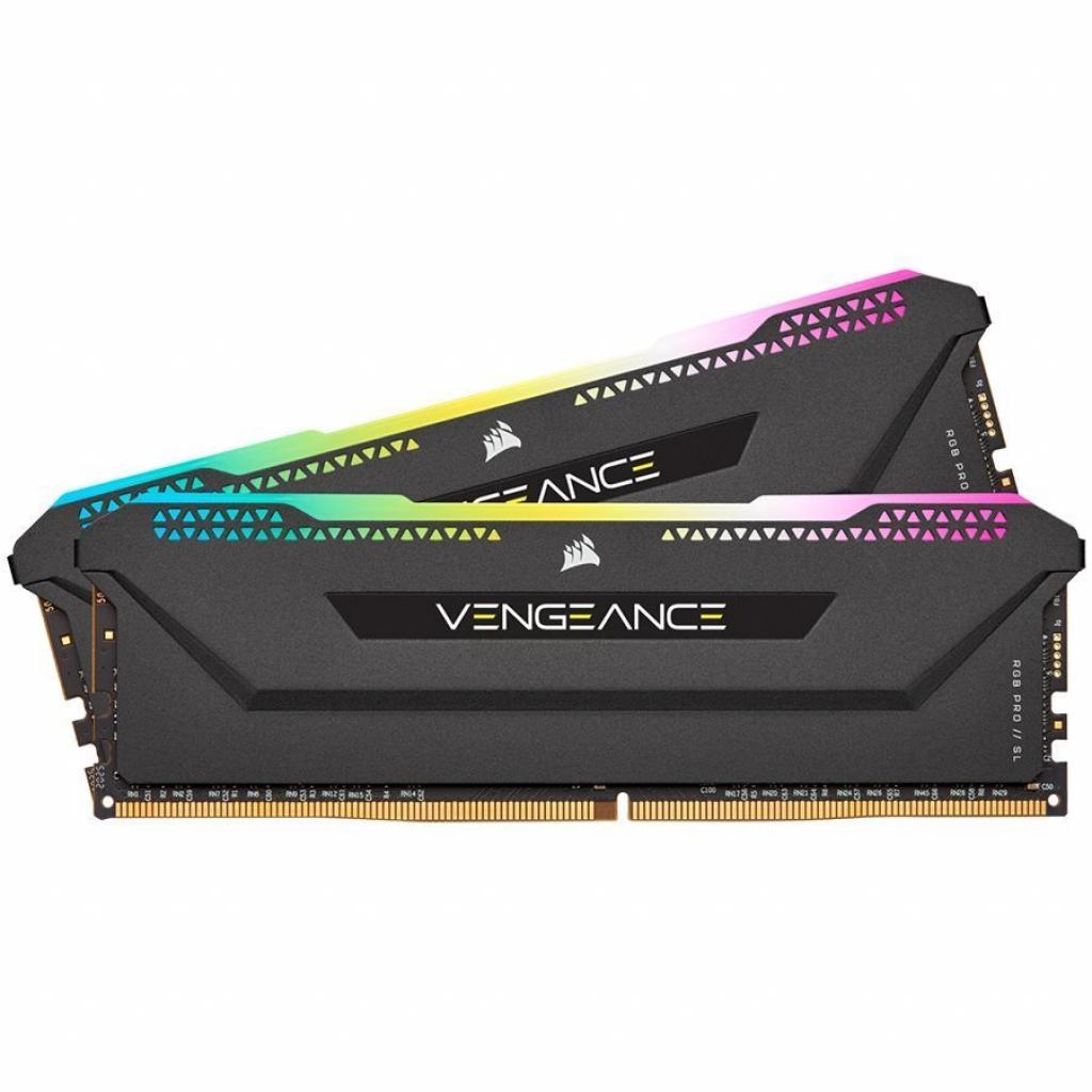 Памет CORSAIR DDR4, 3200MHz 16GB 2x8GB Dimm, 16-20-20-38, XMP 2.0, Vengeance RGB Pro SL black Heatspreader, RGB LED, Black PCB, 1.35V, for AMD Ryzen & Intelна ниска цена с бърза доставка - BestPC.BG