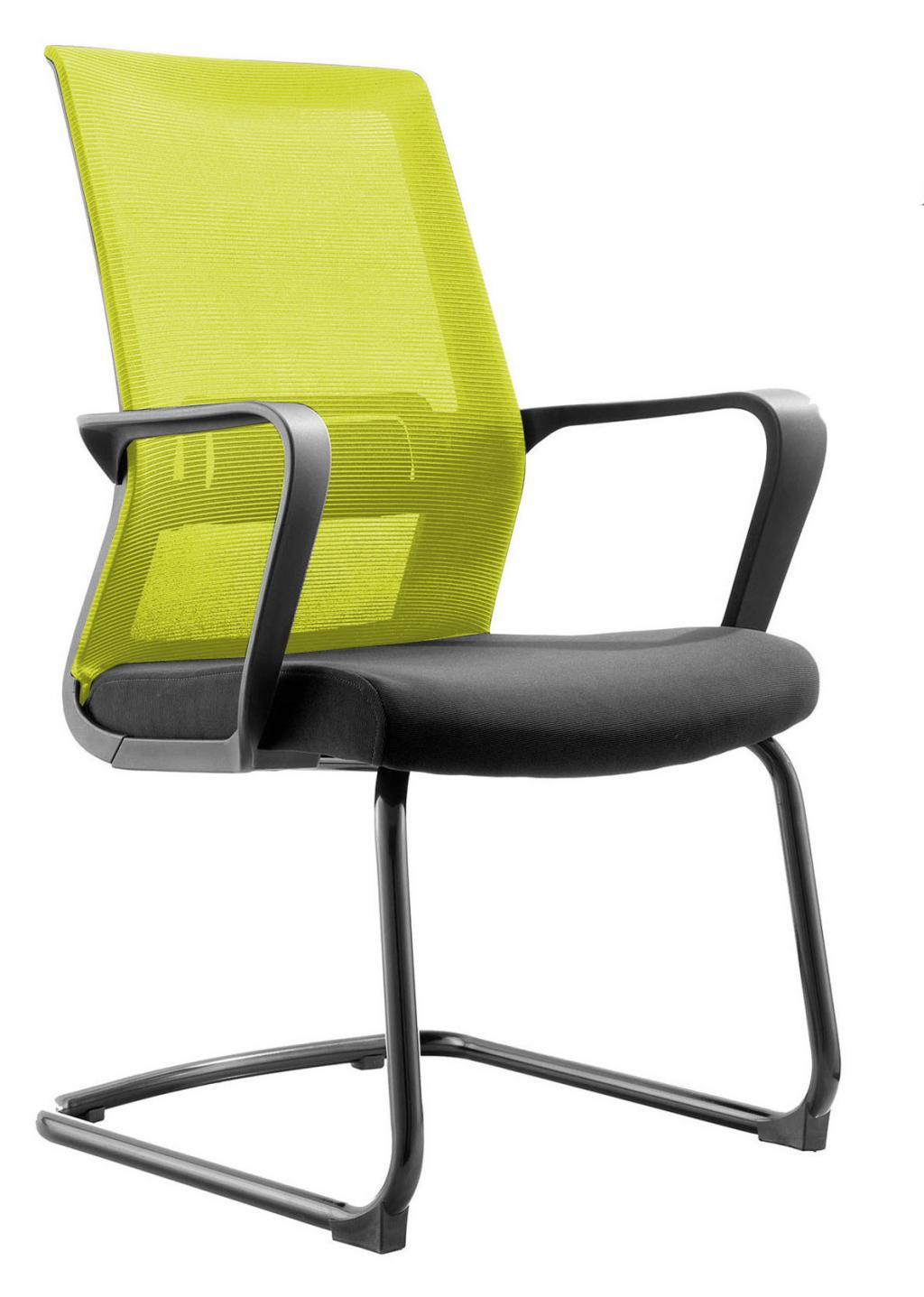 RFG Посетителски стол Smart M, дамаска и меш, черна седалкана ниска цена с бърза доставка - BestPC.BG