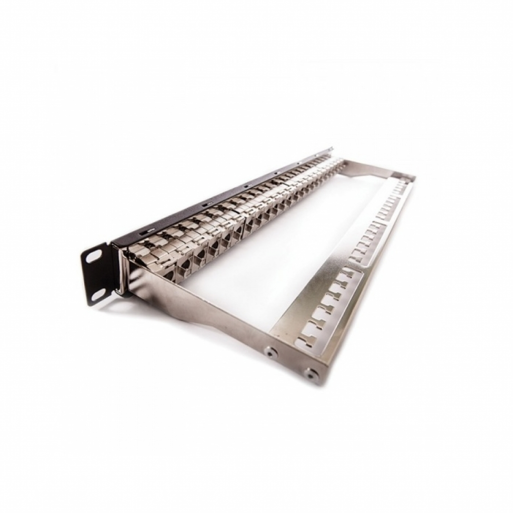 Пач панел Formrack 19 " patch panel FTP Cat. 6A, 24xRJ45-s (KEJ-CEA-S-10G), 1U, blackна ниска цена с бърза доставка - BestPC.BG