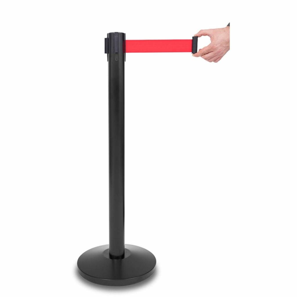 Продукт Ограничително колче, черно, с червена лента, 235 cmна ниска цена с бърза доставка - BestPC.BG