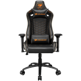 Геймърски стол COUGAR OUTRIDER S Black, Gaming Chair, Body-embracing High Back Design, Черен/Оранжевна ниска цена с бърза доставка - BestPC.BG