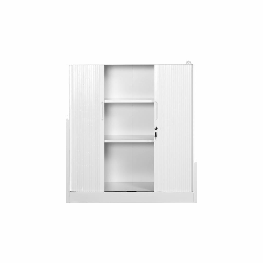 Продукт Шкаф RFG, метален, с ролетна врата, 100 х 45 х 109 cm, бялна ниска цена с бърза доставка - BestPC.BG