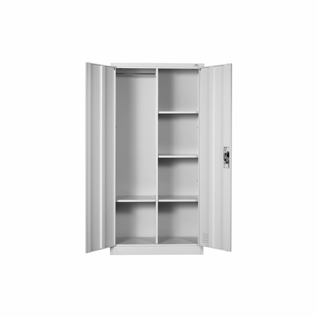 Гардероб RFG, метален, с 4 рафта, 90 х 45 х 185 cm, сивна ниска цена с бърза доставка - BestPC.BG