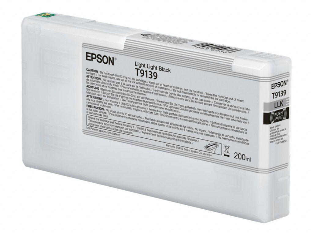 Касета с мастило EPSON 1LB T9139 Light Light Black Ink Cartridge 200mlна ниска цена с бърза доставка - BestPC.BG