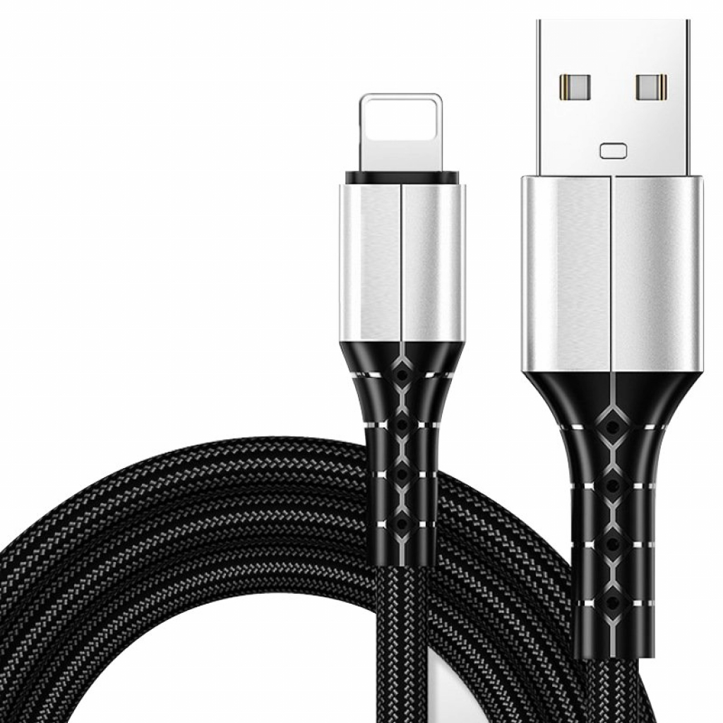 VCom кабел Cable iPhone Lighting-USB data 2A 1m - CU287Lна ниска цена с бърза доставка - BestPC.BG