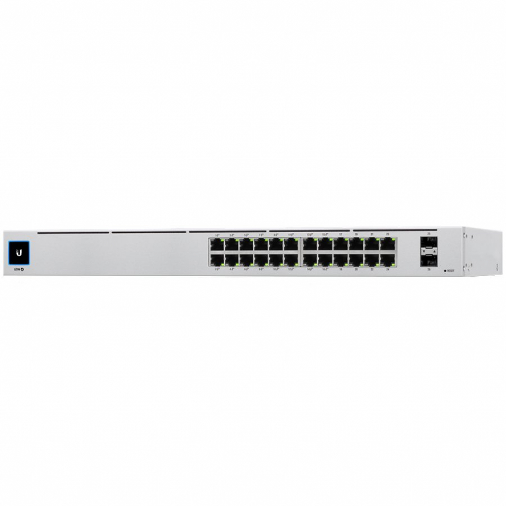 Комутатор/Суич Ubiquiti USW-Pro-24-POE-EU configurable Gigabit Layer2 and Layer3 switchна ниска цена с бърза доставка - BestPC.BG