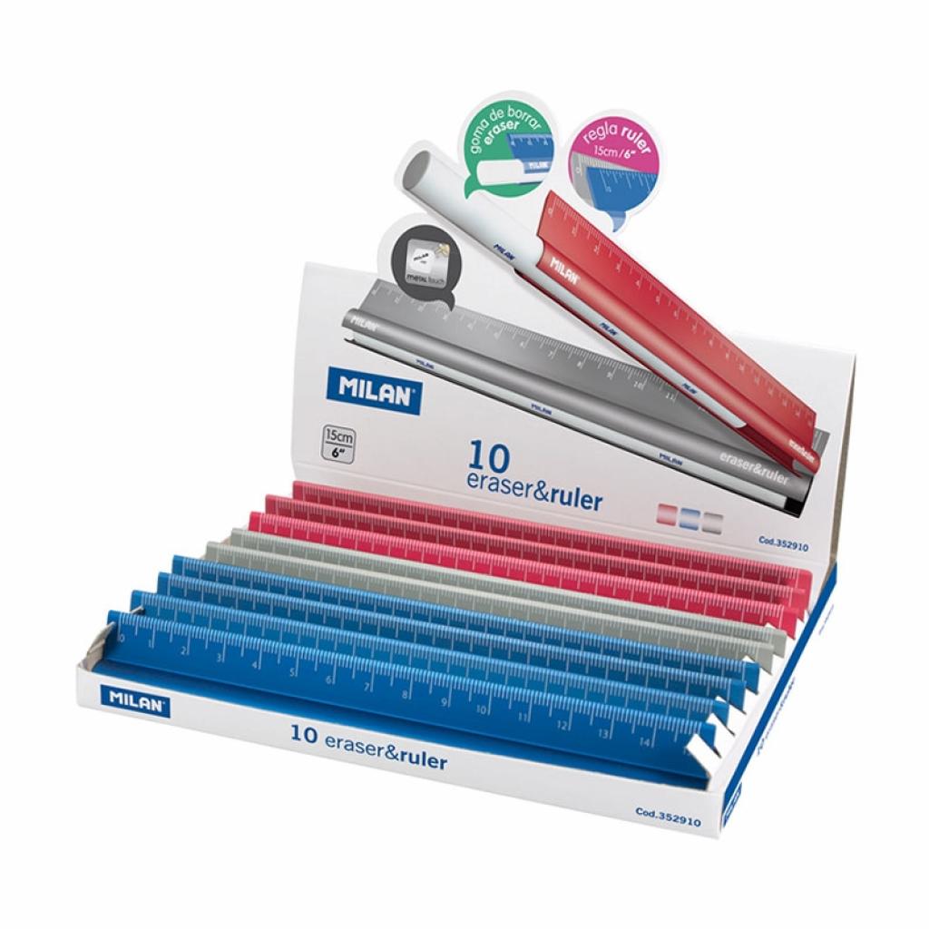 Milan Линия Metal Touch, с гума, 15 cm, в дисплей, опаковка 10на ниска цена с бърза доставка - BestPC.BG