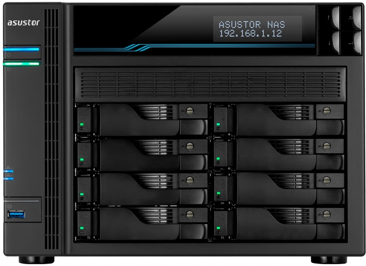 Мрежов сторидж (NAS/SAN) Asustor Lockerstore 8 AS6508T, 8-Bay NAS, Intel ATOM C3538 Quad-Core , 2x 10 GbEна ниска цена с бърза доставка - BestPC.BG