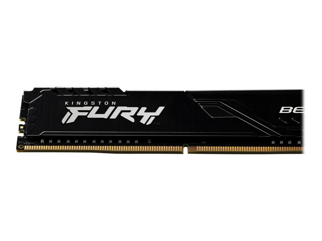 Памет KINGSTON 16GB 3200MHz DDR4 CL16 DIMM Kit of 2 FURY Beast Blackна ниска цена с бърза доставка - BestPC.BG