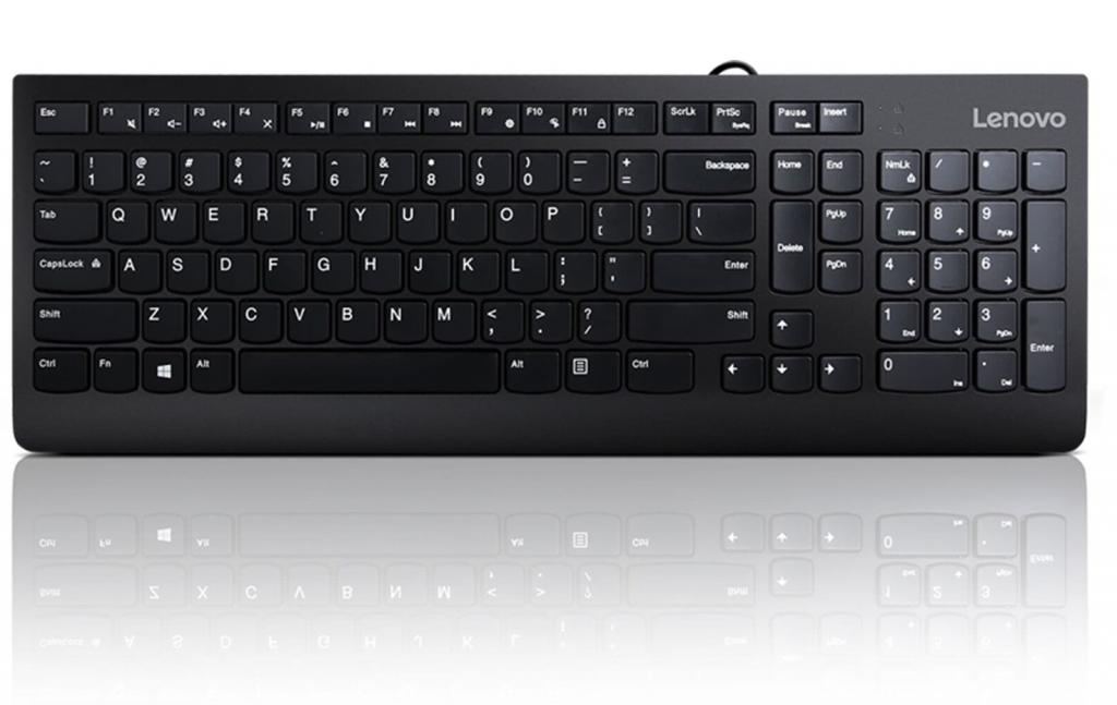 Клавиатура Lenovo 300 USB, черенна ниска цена с бърза доставка - BestPC.BG