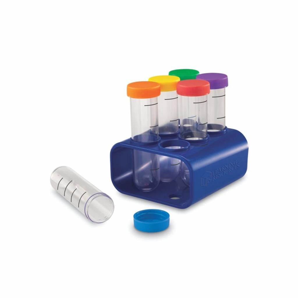Продукт Learning Resources Епруветка, със стойка, пластмасова, 100 ml, 6 брояна ниска цена с бърза доставка - BestPC.BG